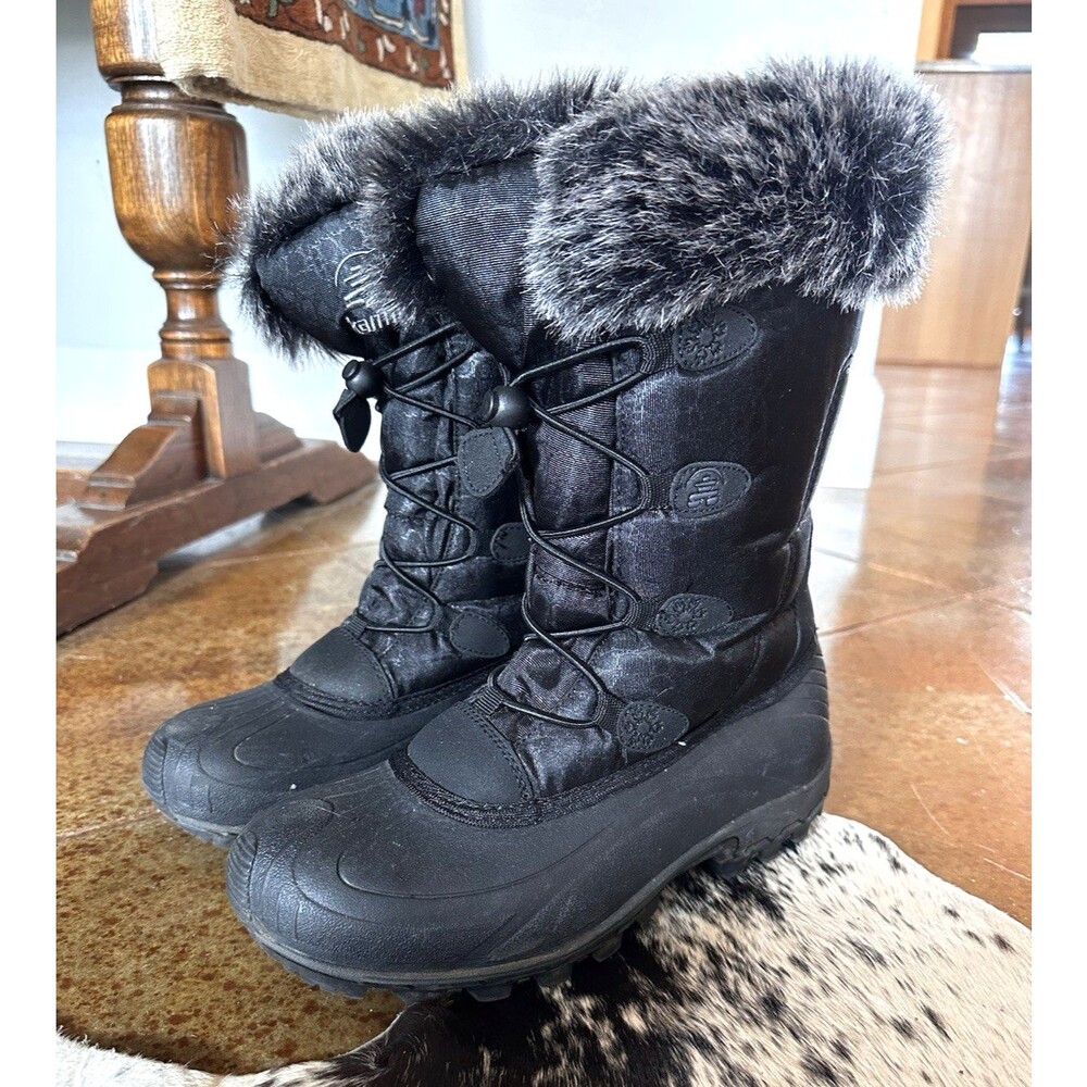 Kamik Momentum Snow Boots  Après Ski Insulated Faux Fur Women’s 7.5 Waterproof